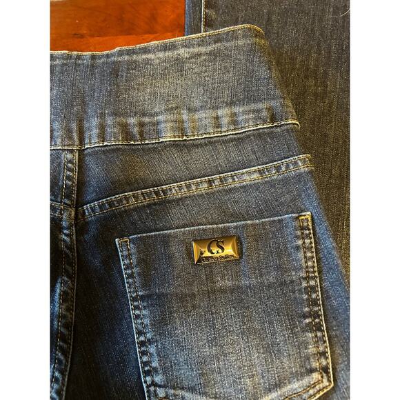 Carmen Steffens Wide Leg Denim Jeans Size 36 US Small - Picture 8 of 8